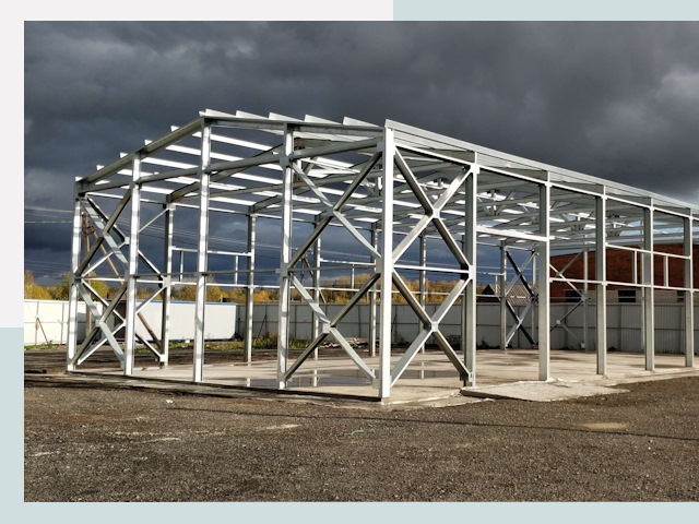 Двускатные ангары в Белгород от 623 руб. за квадрат