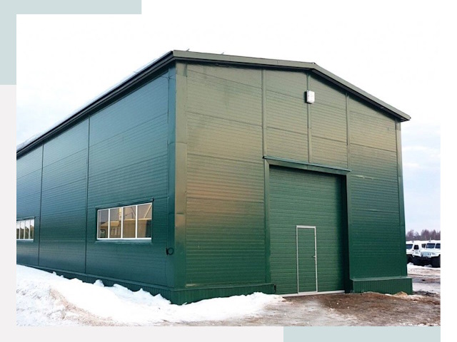 Двускатные ангары в Белгороде