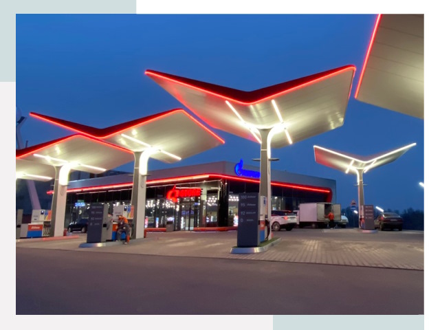Навесы для АЗС в Белгороде