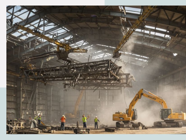 Демонтаж ангаров в Белгороде от 623 руб. за м²