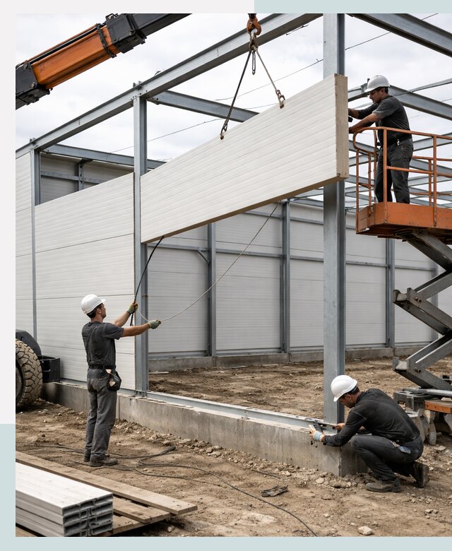 Строительство складов из сэндвич панелей в Белгороде под ключ